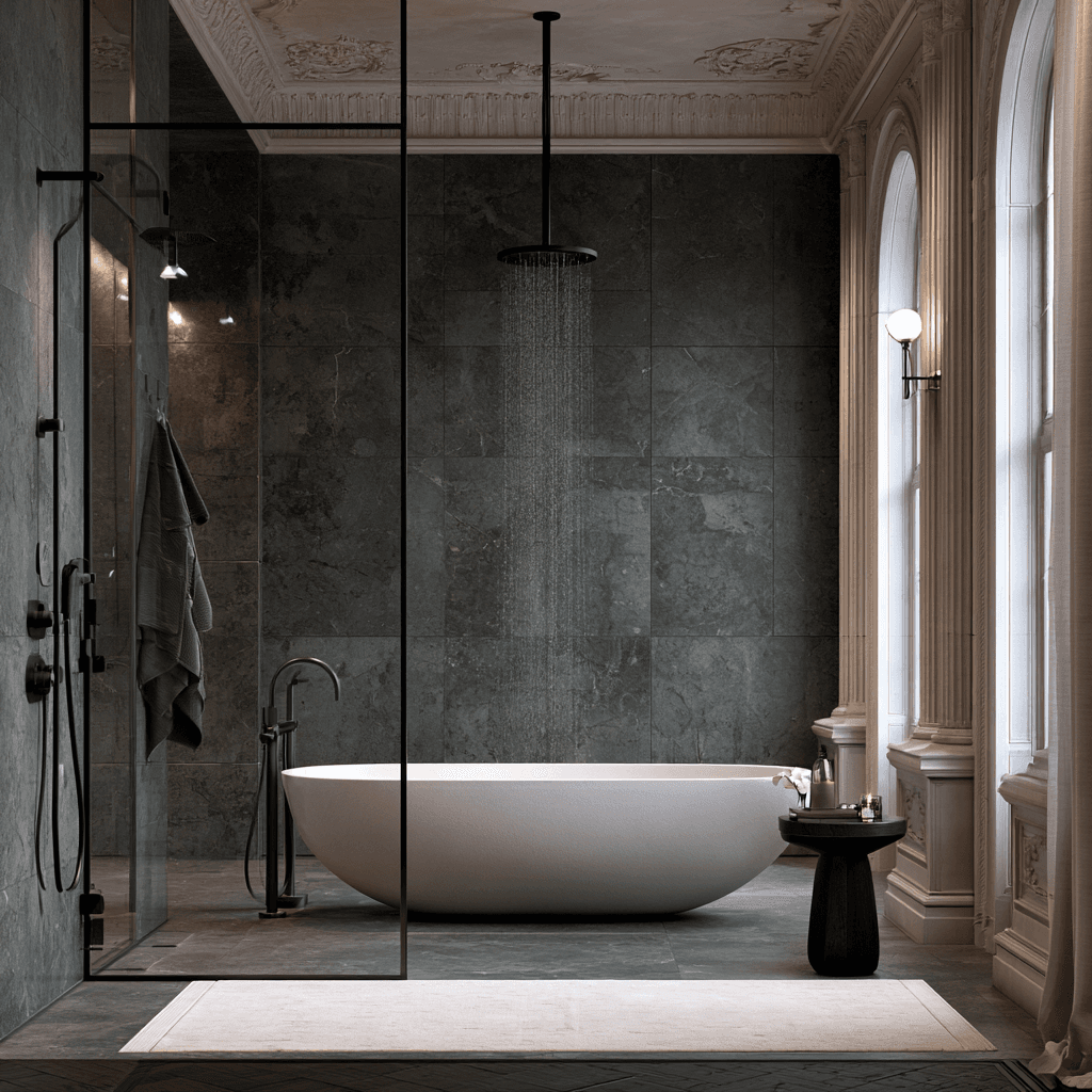 HydroCleanX cleaned bathroom shower stall
